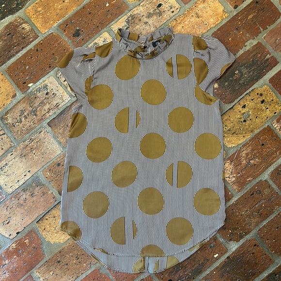 ASOS River Island pleated mock neck cap sleeve top sz6 - Picture 3 of 12